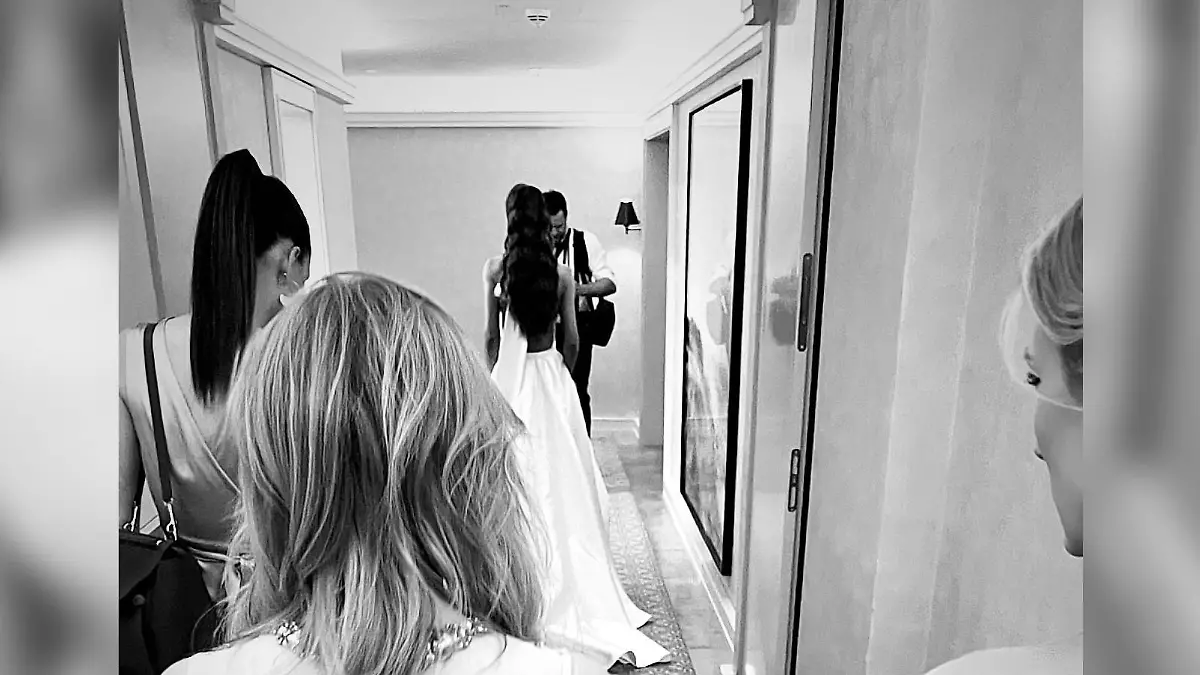Franca Lehfeldt in ihrem Hochzeitskleid