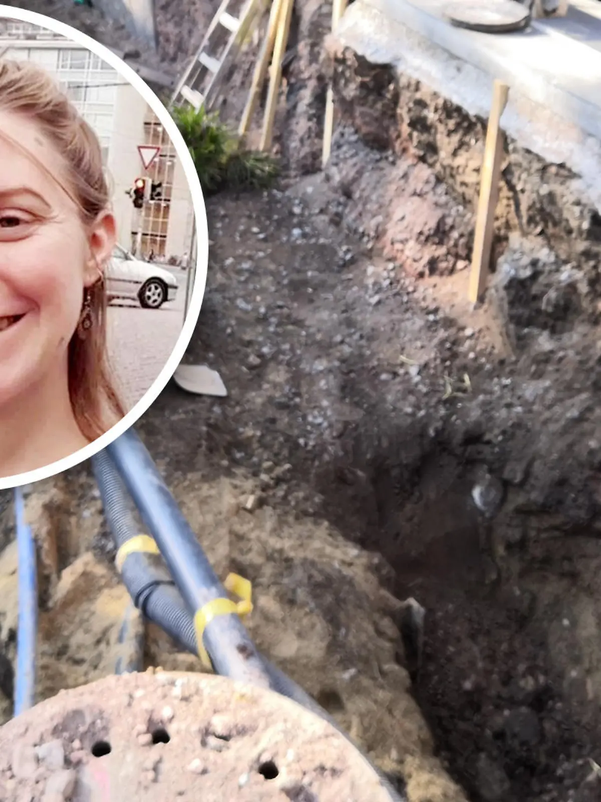 Yolanda Klug aus Leipzig wird vermisst - fiel sie in diese Grube?