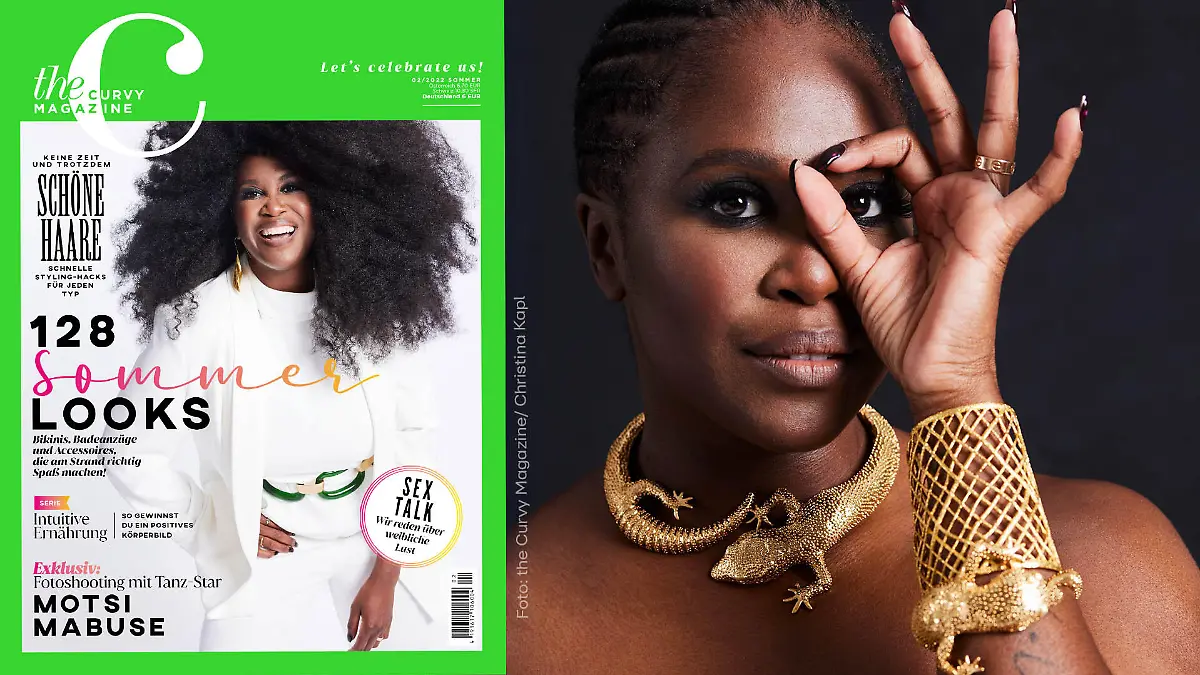"Let's Dance"-Jurorin Motsi Mabuse auf dem Cover von "the Curvy Magazine".