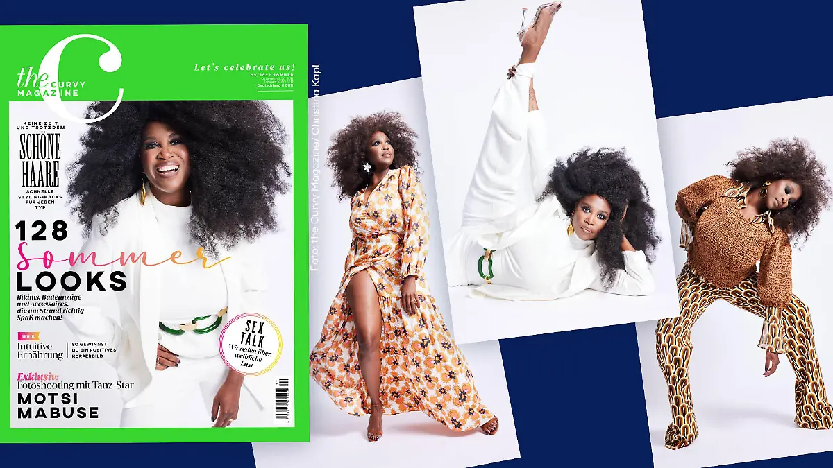 "Let's Dance"-Jurorin Motsi Mabuse auf dem Cover von "the Curvy Magazine".