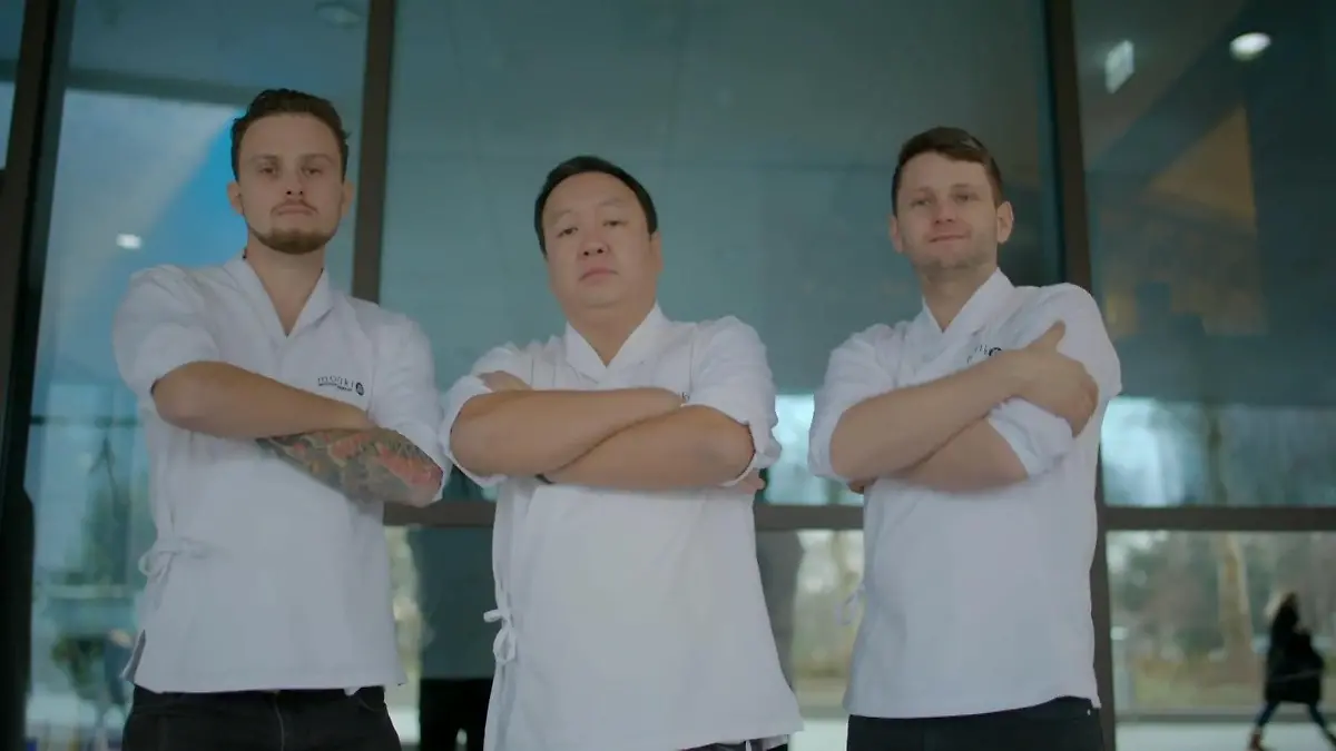 Das ist The Duc Ngo mit seinem Team Sie treten bei "ready to beef!" an