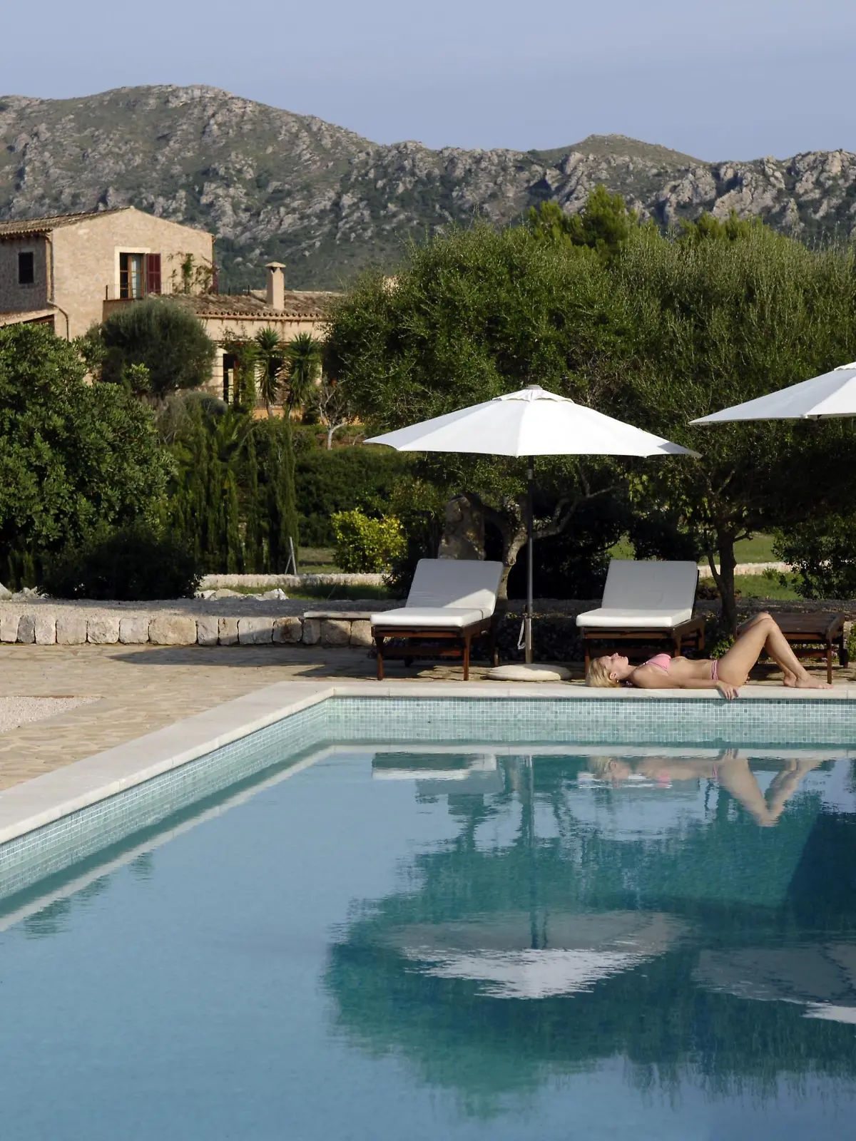 Finca mit Pool, Mallorca, Balearen, Spanien, Europa | Verwendung weltweit, Keine Weitergabe an Wiederverkäufer.