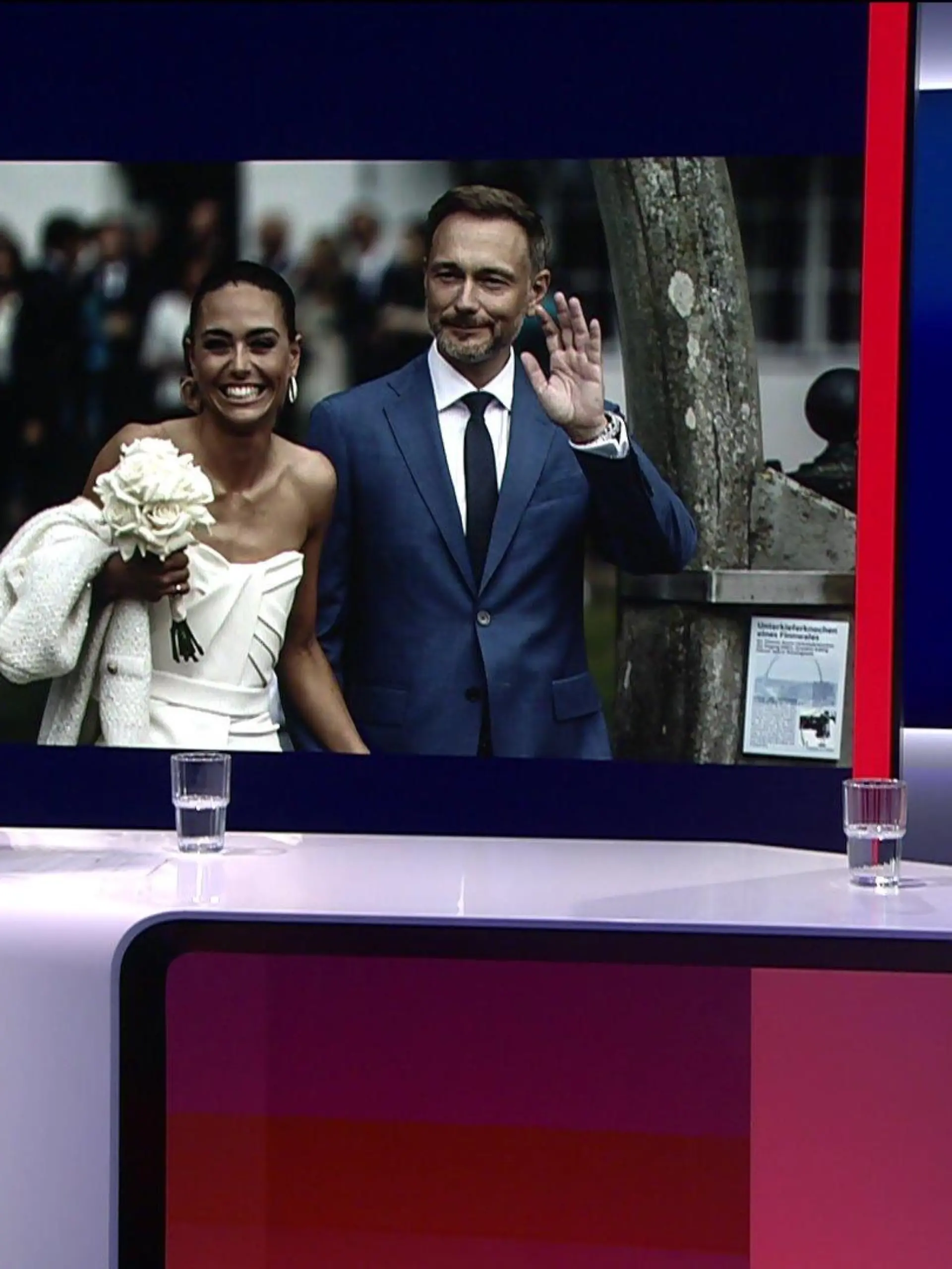 RTL-Moderatorin Pinar Atalay mit Friedrich Merz (CDU).