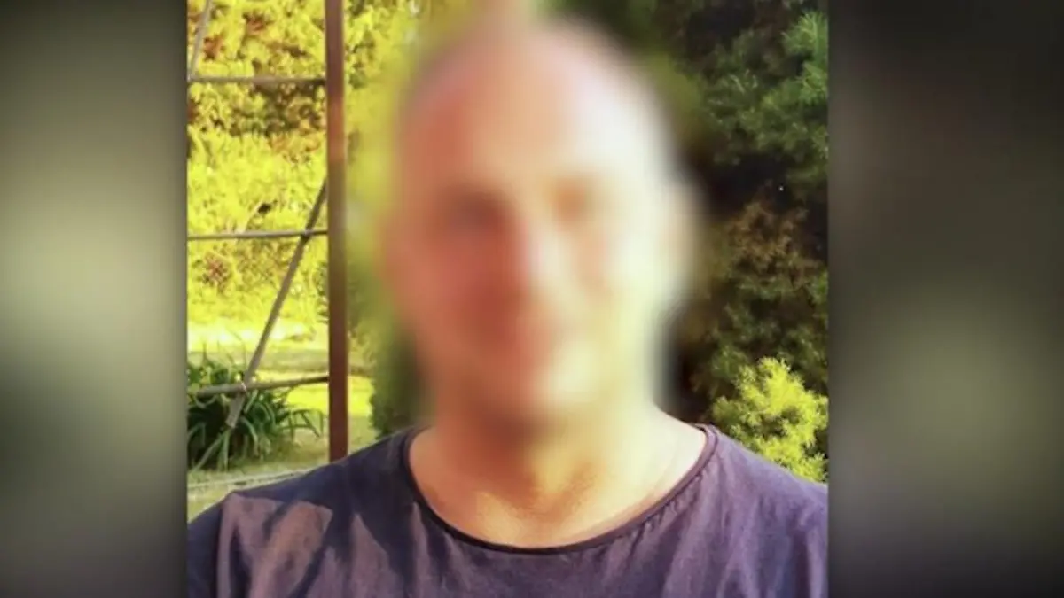 Geblurrtes Bild von Marcus W., Verdächtiger in einem Mordprozess am Landgericht Leipzig