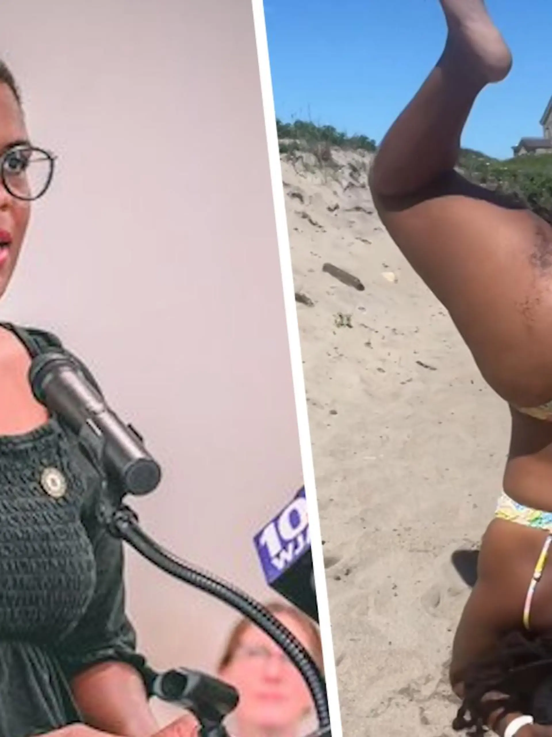 Auf diesem Hintern sitzt sie normalerweise im Senat! US-Politikerin Tiara Mack hat dieses Video auf TikTok geteilt – twerkend schüttelt sie ihre Kehrseite an einem Strand. Wir zeigen die Szene im Video.