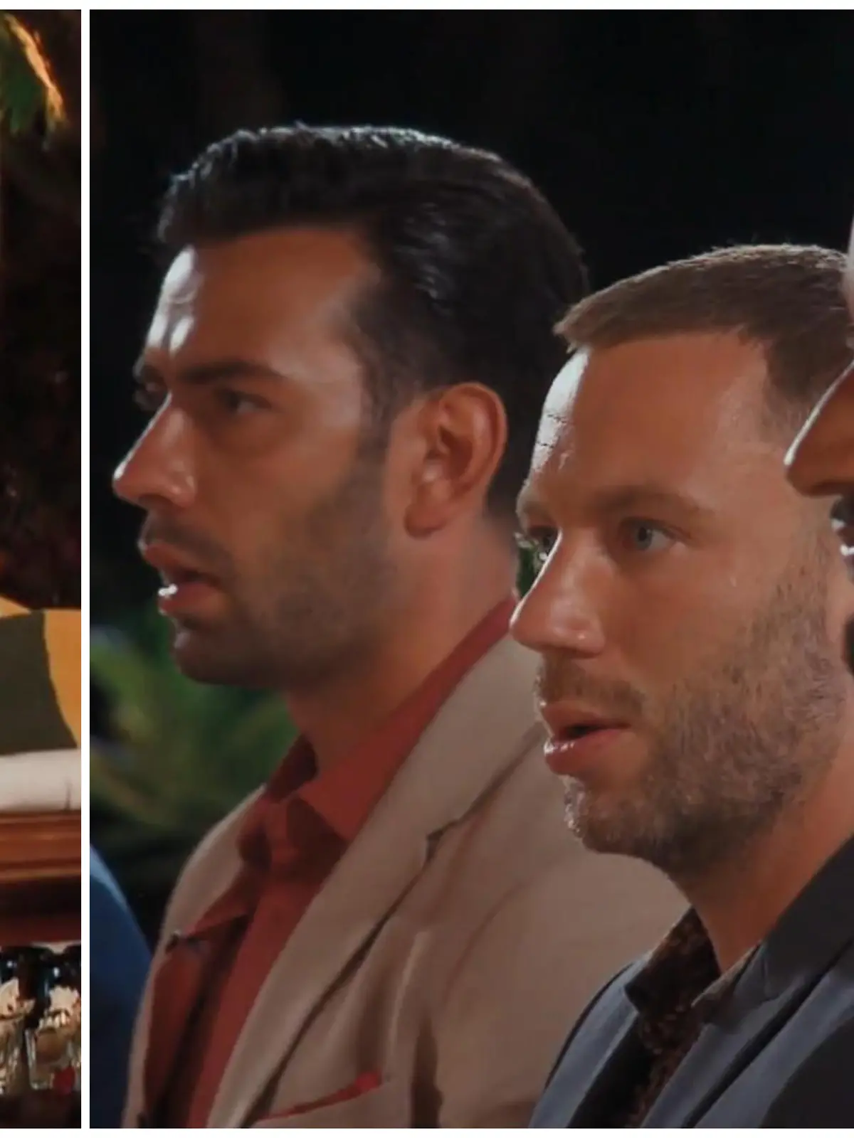 Die Bachelorette zeigt den Männern, dass sie eine Glatze hat.