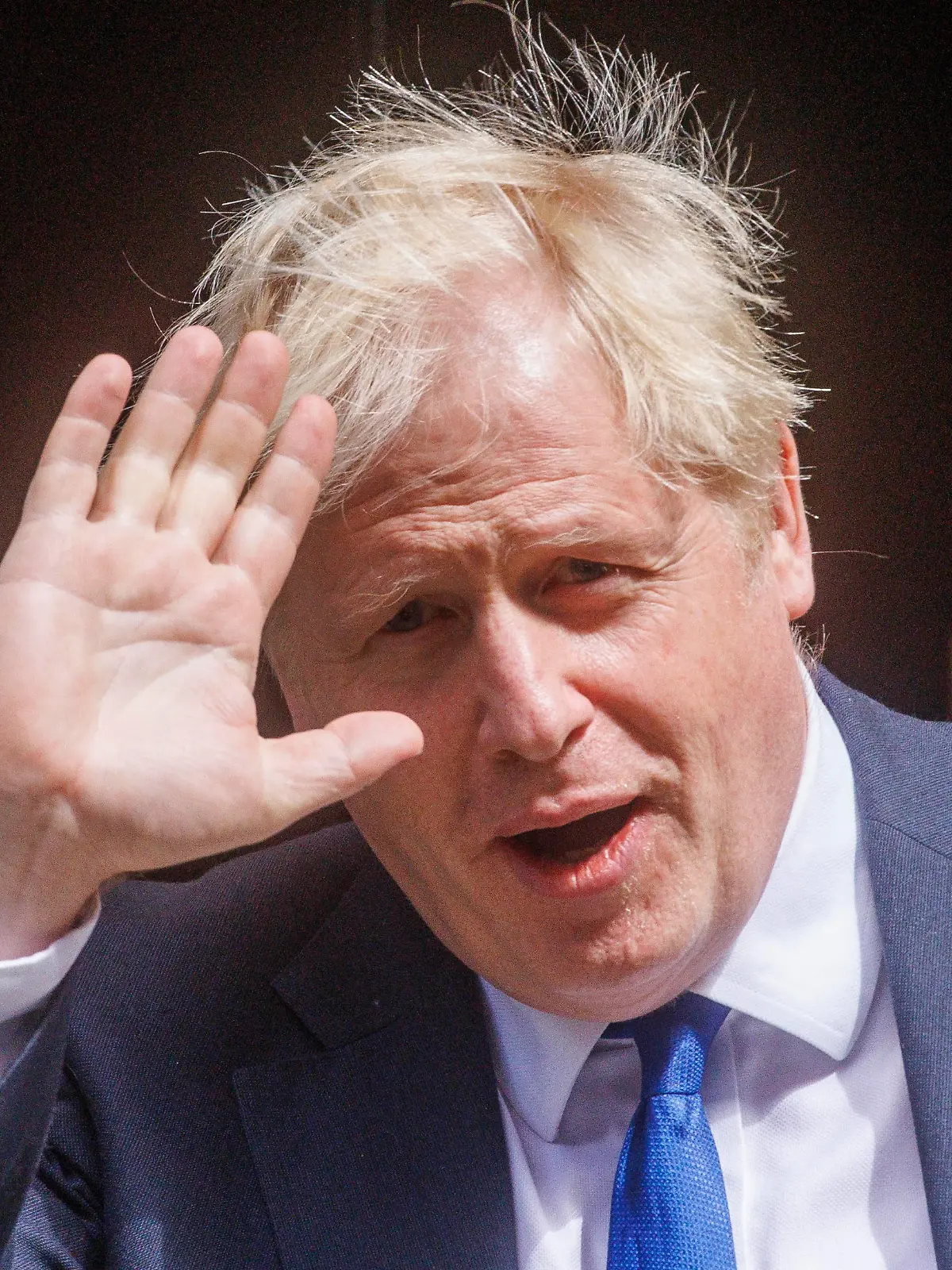  . 06/07/2022. London, United Kingdom. UK Prime Minister Boris Johnson, leaves 10 Downing Street. He will face a grilling from Keir Starmer about recent Cabinet resignations. Boris Johnson leaves for PMQs. Downing Street. PUBLICATIONxINxGERxSUIxAUTxHUNxONLY xMarkxThomasx/xi-Imagesx IIM-23587-0008