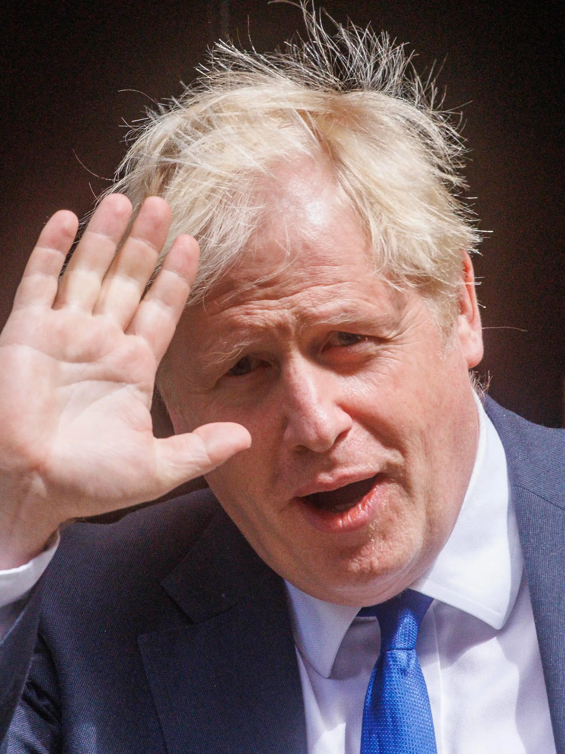  . 06/07/2022. London, United Kingdom. UK Prime Minister Boris Johnson, leaves 10 Downing Street. He will face a grilling from Keir Starmer about recent Cabinet resignations. Boris Johnson leaves for PMQs. Downing Street. PUBLICATIONxINxGERxSUIxAUTxHUNxONLY xMarkxThomasx/xi-Imagesx IIM-23587-0008
