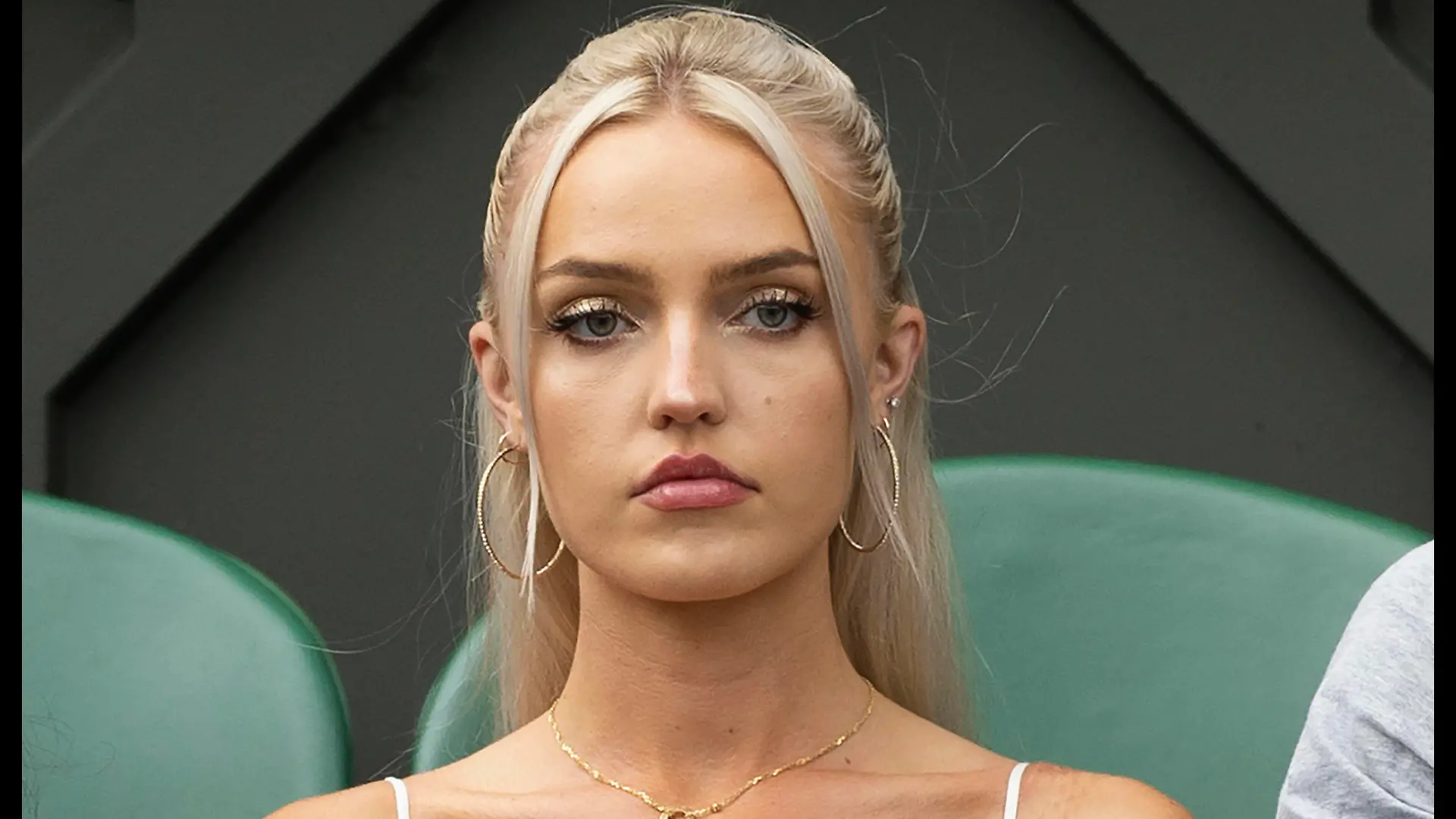 . 06/07/2022. London, United Kingdom. Morgan Riddle, girlfriend of Taylor Fritz , on day ten of the Wimbledon Tennis Championships in London. PUBLICATIONxINxGERxSUIxAUTxHUNxONLY xStephenxLockx/xi-Imagesx IIM-23585-0107