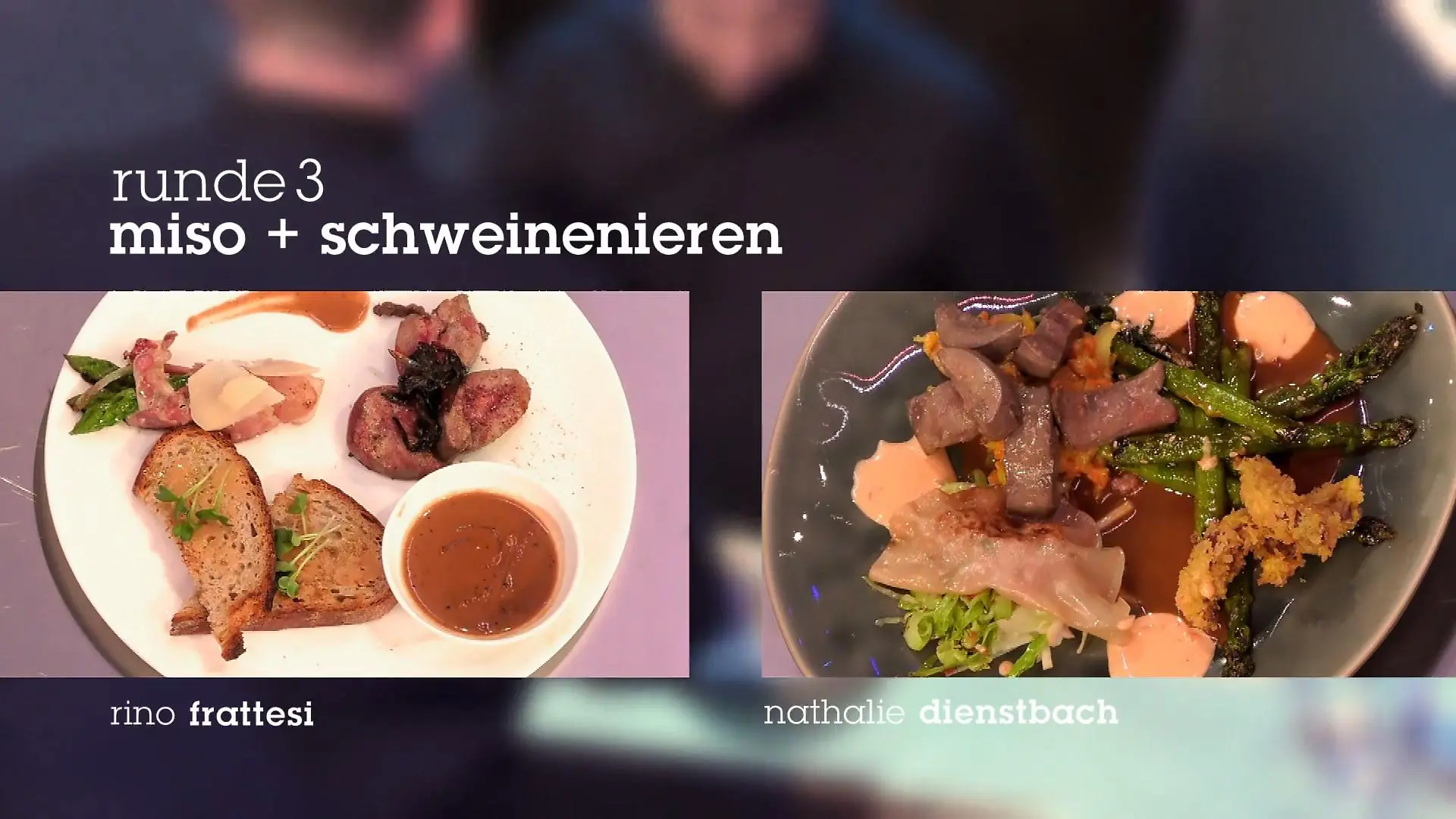 Runde 3 hat einen klaren Gewinner Schweinenieren und Miso