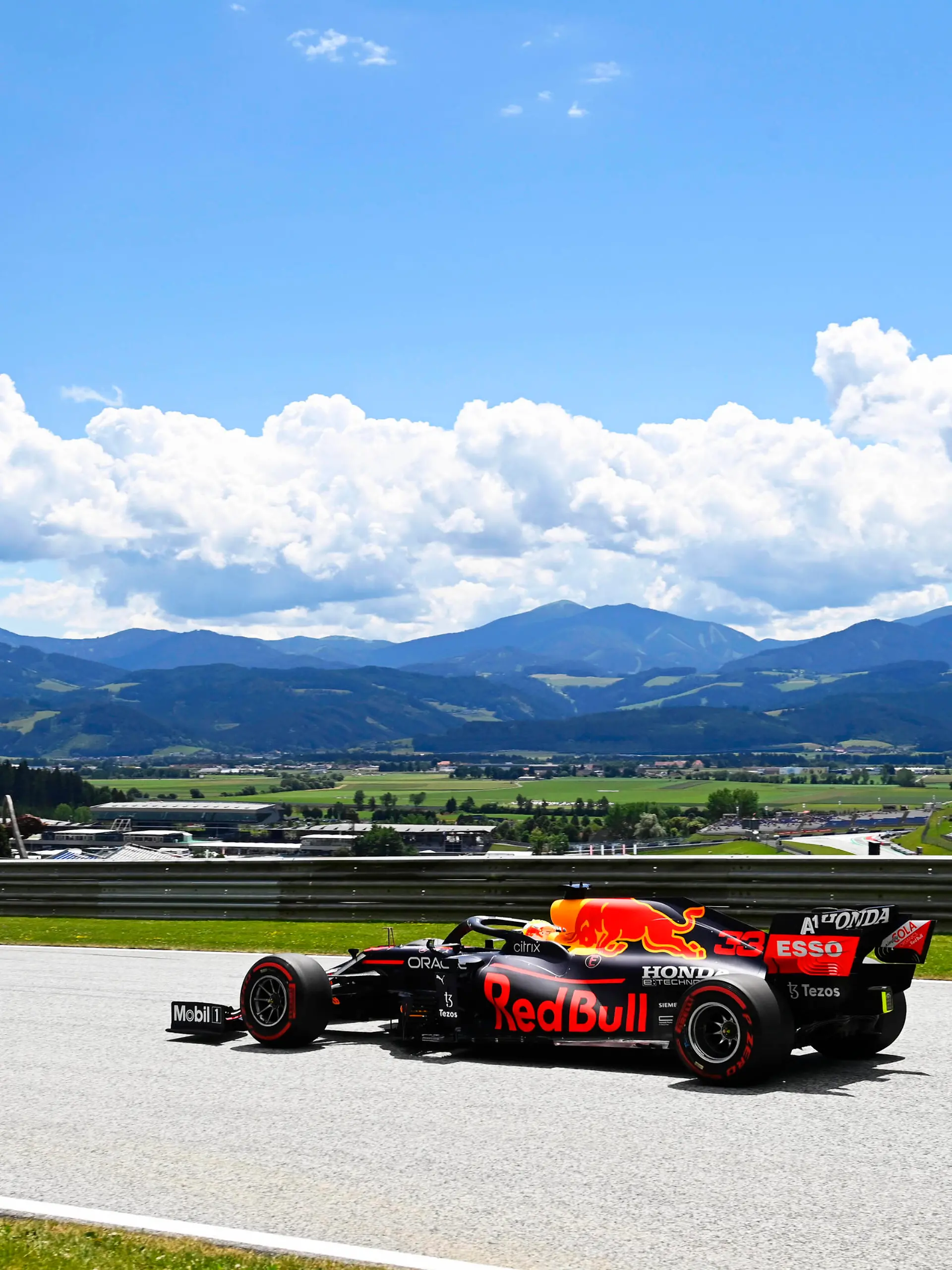 Formula 1 2021: Styrian GP RED BULL RING, AUSTRIA - JUNE 26: Max Verstappen, Red Bull Racing RB16B during the Styrian GP at Red Bull Ring on Saturday June 26, 2021 in Spielberg, Austria. Photo by Mark Sutton / Sutton Images Images PUBLICATIONxINxGERxSUIxAUTxHUNxONLY GP2108_103410_MS22378 