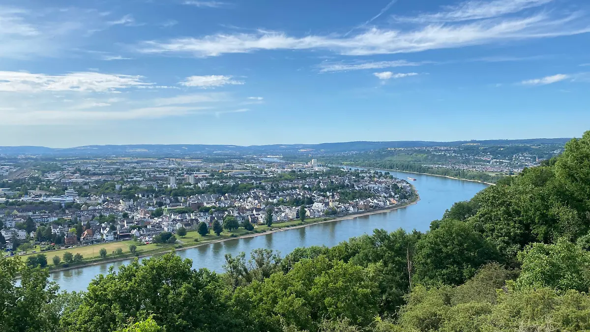 Koblenz liegt an Rhein und Mosel