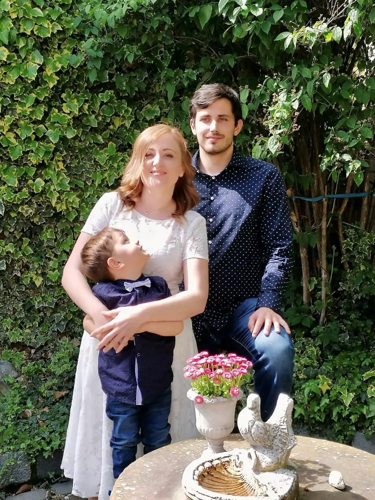 Daniel mit seiner Frau Natalia und Sohn Leo