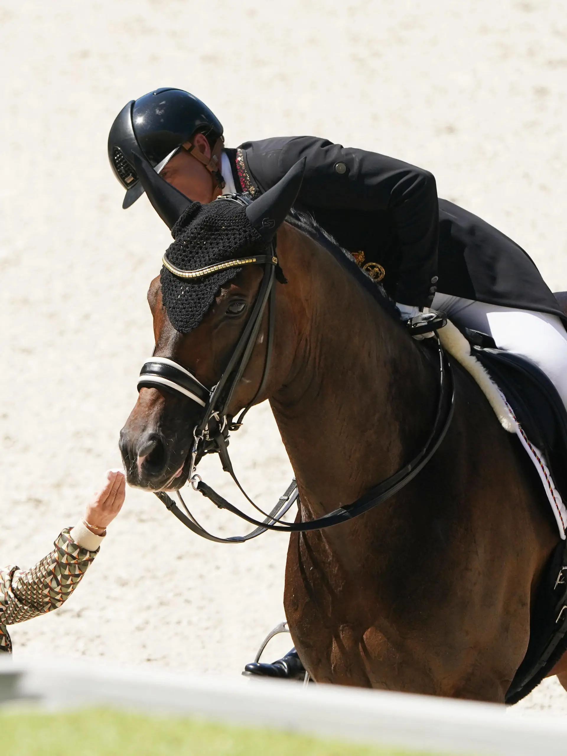  Pferdesport/Weltfest des Pferdesports CHIO Aachen 2022/ World Equestrian Festival CHIO Aachen 2022, .02.07.2022 . MEGGLE-Preis, Wertungsprüfung für den Lambertz Nationenpreis, Grand Prix Sp cial CDIO5* Isabell Werth, DSP Quantaz hatte blut am Maul *** Equestrian Sport World Equestrian Festival CHIO Aachen 2022 World Equestrian Festival CHIO Aachen 2022, 02 07 2022 MEGGLE Prize, Competition for the Lambertz Nations Cup, Grand Prix Sp cial CDIO5 Isabell Werth, DSP Quantaz had blood on his mouth