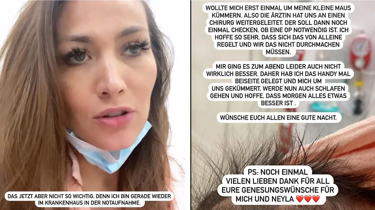 Fiona Erdmann ist mit ihrer Tochter Neyla in die Notaufnahme gefahren.