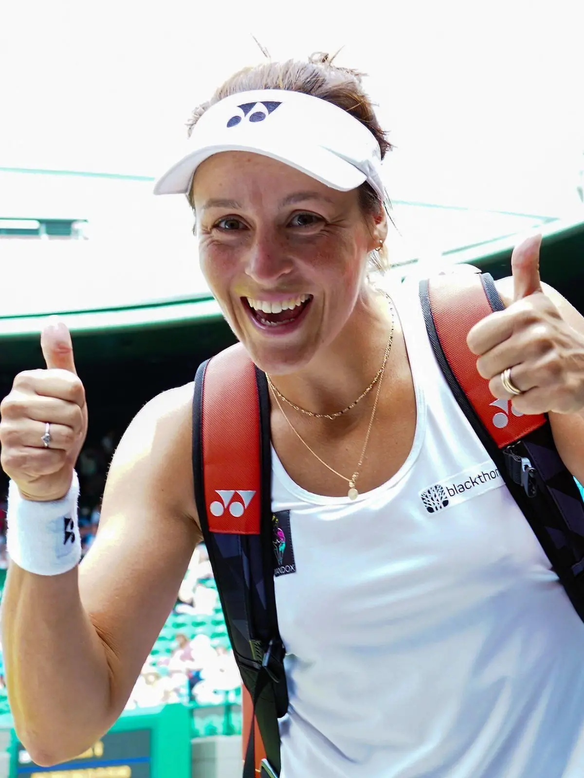 Mandatory Credit: Photo by James Veysey/Shutterstock 13012857bj Tatjana Maria celebrates victory in her fourth round match Wimbledon Tennis Championships, Day 7, The All England Lawn Tennis and Croquet Club, London, UK - 03 Jul 2022 Wimbledon Tennis Championships, Day 7, The All England Lawn Tennis and Croquet Club, London, UK - 03 Jul 2022 PUBLICATIONxINxGERxSUIxAUTXHUNxGRExMLTxCYPxROMxBULxUAExKSAxONLY Copyright: xJamesxVeysey/Shutterstockx 13012857bj 