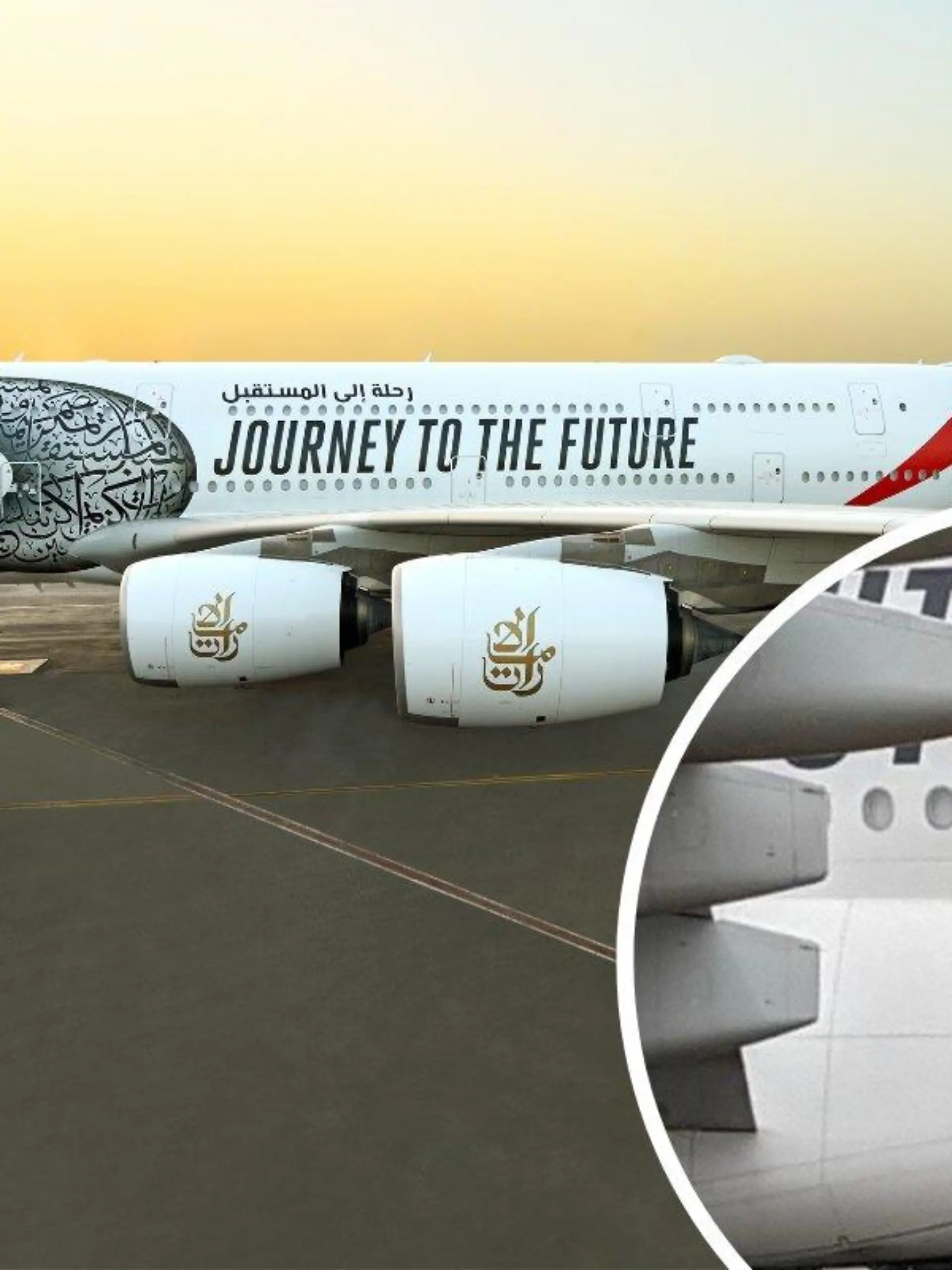 Emirates-Flug EK430 landete mit einem Loch im Rumpf im australischen Brisbane.