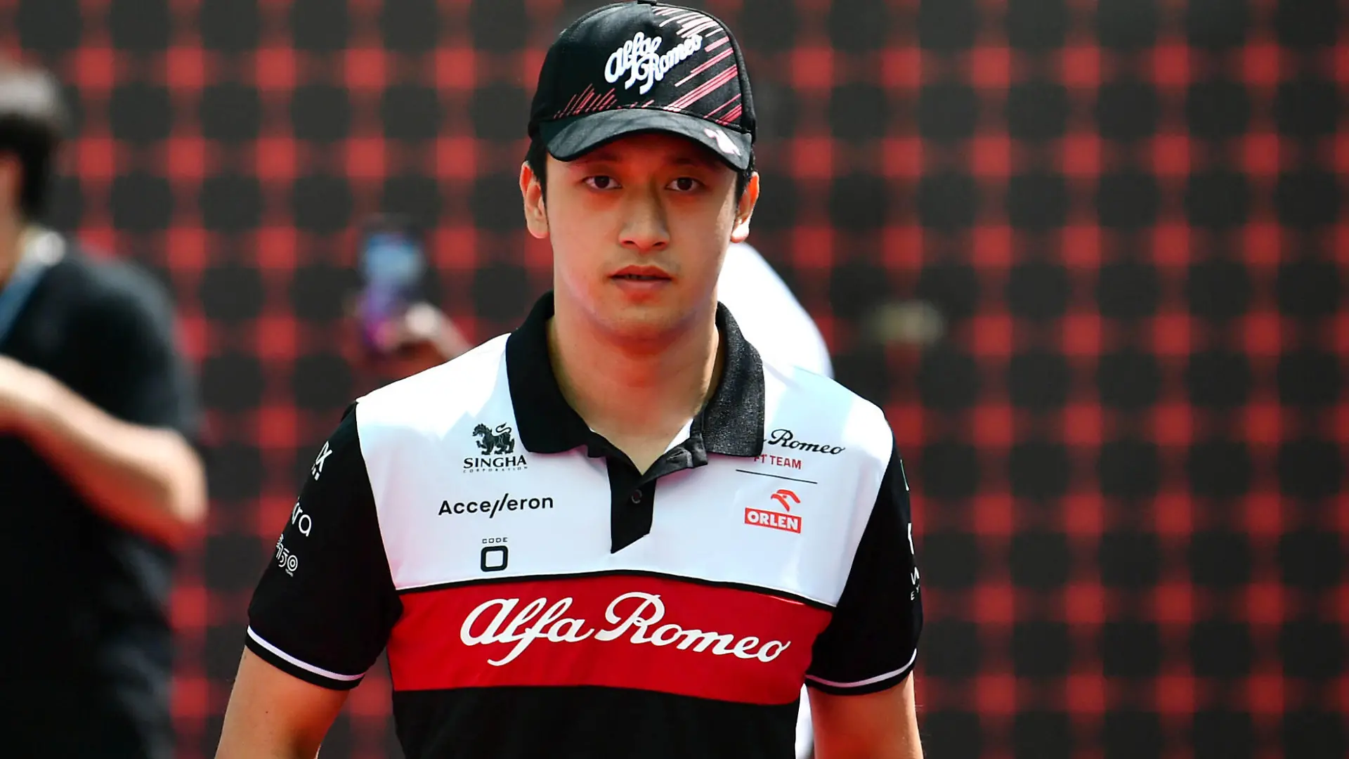 Formula 1 2022: Azerbaijan GP BAKU CITY CIRCUIT, AZERBAIJAN - JUNE 12: Zhou Guanyu, Alfa Romeo, arrvies into the paddock during the Azerbaijan GP at Baku City Circuit on Sunday June 12, 2022 in Baku, Azerbaijan. Photo by Simon Galloway / LAT Images Images PUBLICATIONxINxGERxSUIxAUTxHUNxONLY GP2208_064506SG2_9134