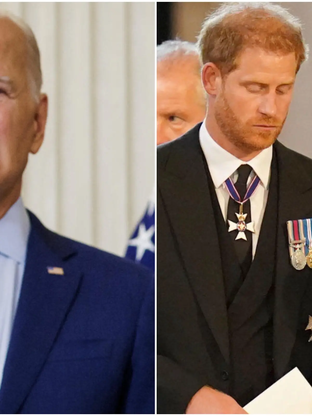 Joe Biden wollten Prinz Harry und Herzogin Meghan nach dem Begräbnis der Queen nicht zurück mit in die USA nehmen.