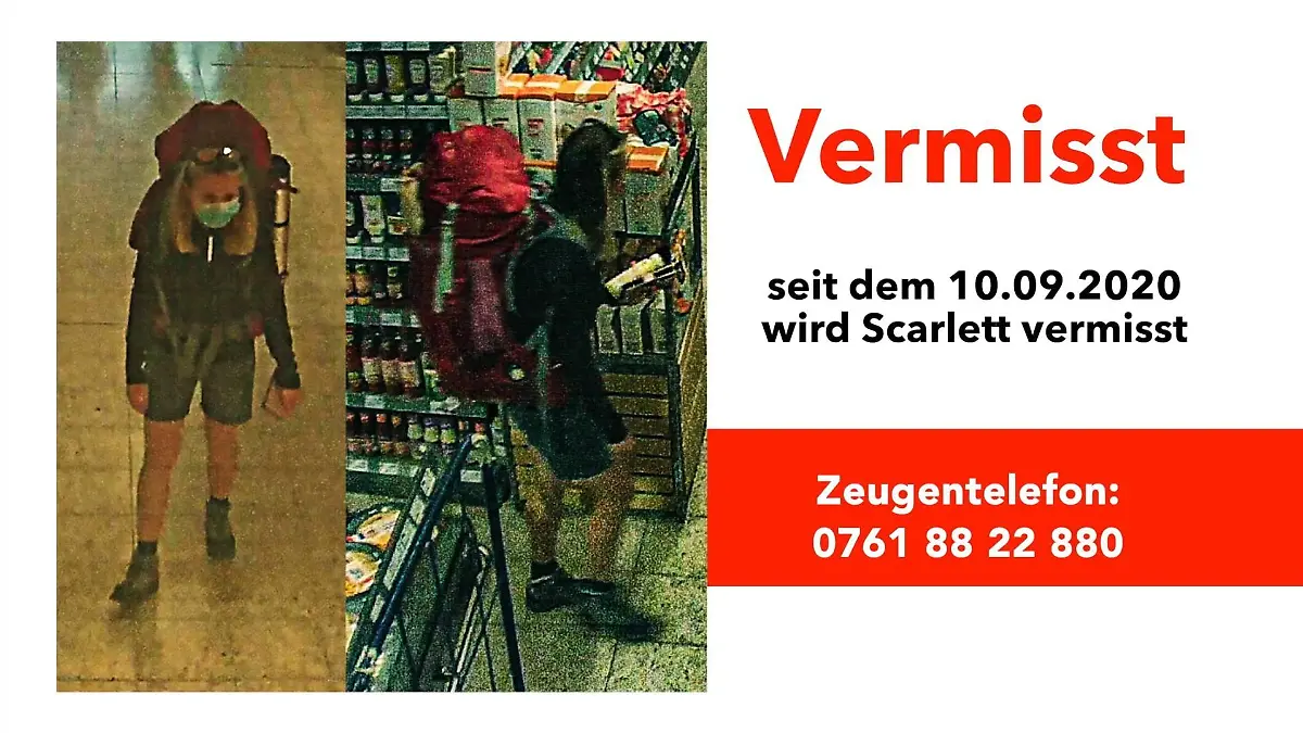 Vermisste Wanderin Scarlett Salice Schwarzwald