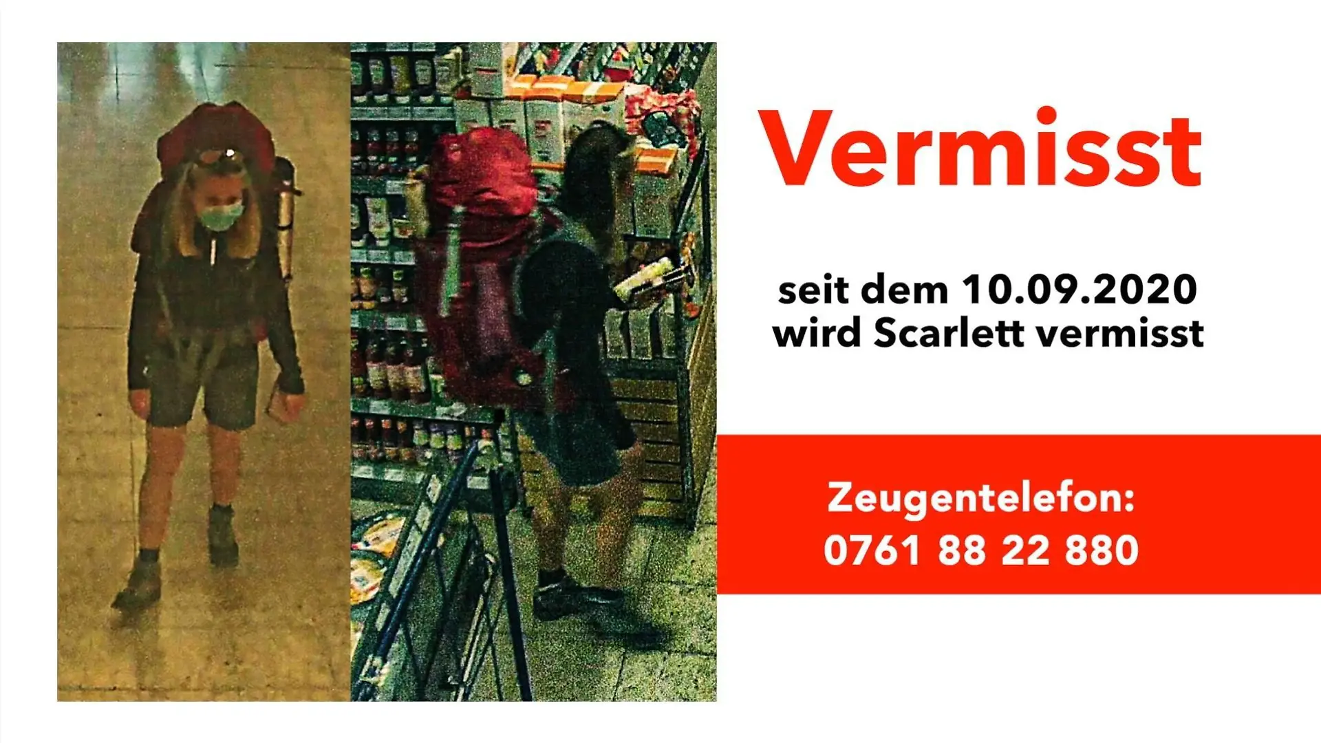 Vermisste Wanderin Scarlett Salice Schwarzwald