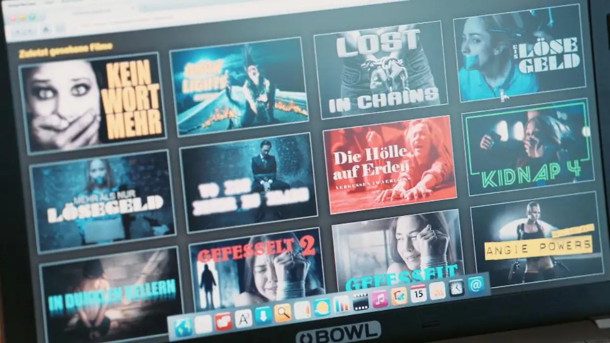 Hat Alex alles nur inszeniert? Computer mit Entführungsfilmen