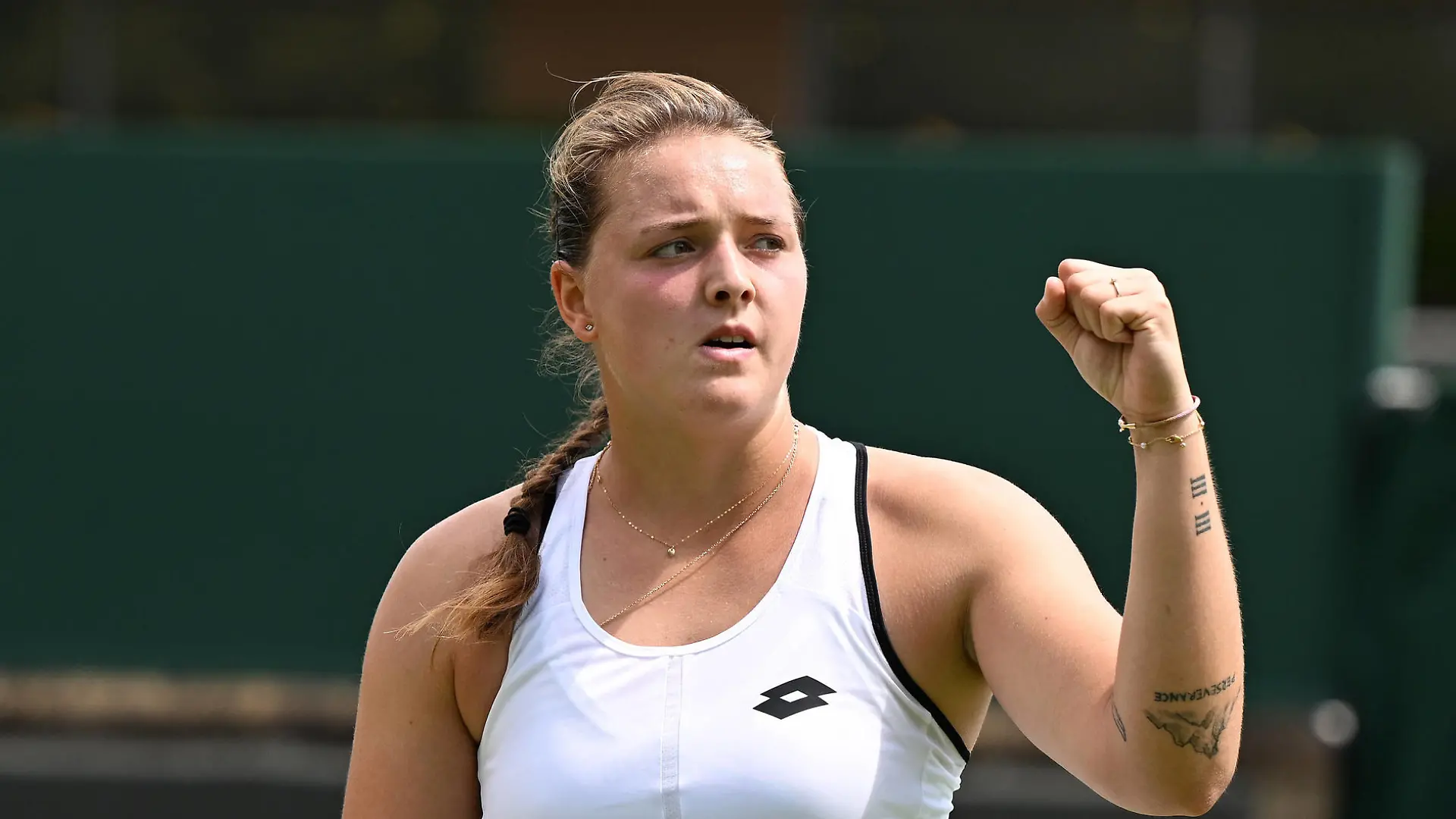 nChampionships - Week One - Day Two Friday - All England Lawn Tennis Club, Wimbledon - Friday 1st July 2022 Lesia Tsurenko v Jule Niemeier Jule Niemeier of Germany PUBLICATIONxNOTxINxUK