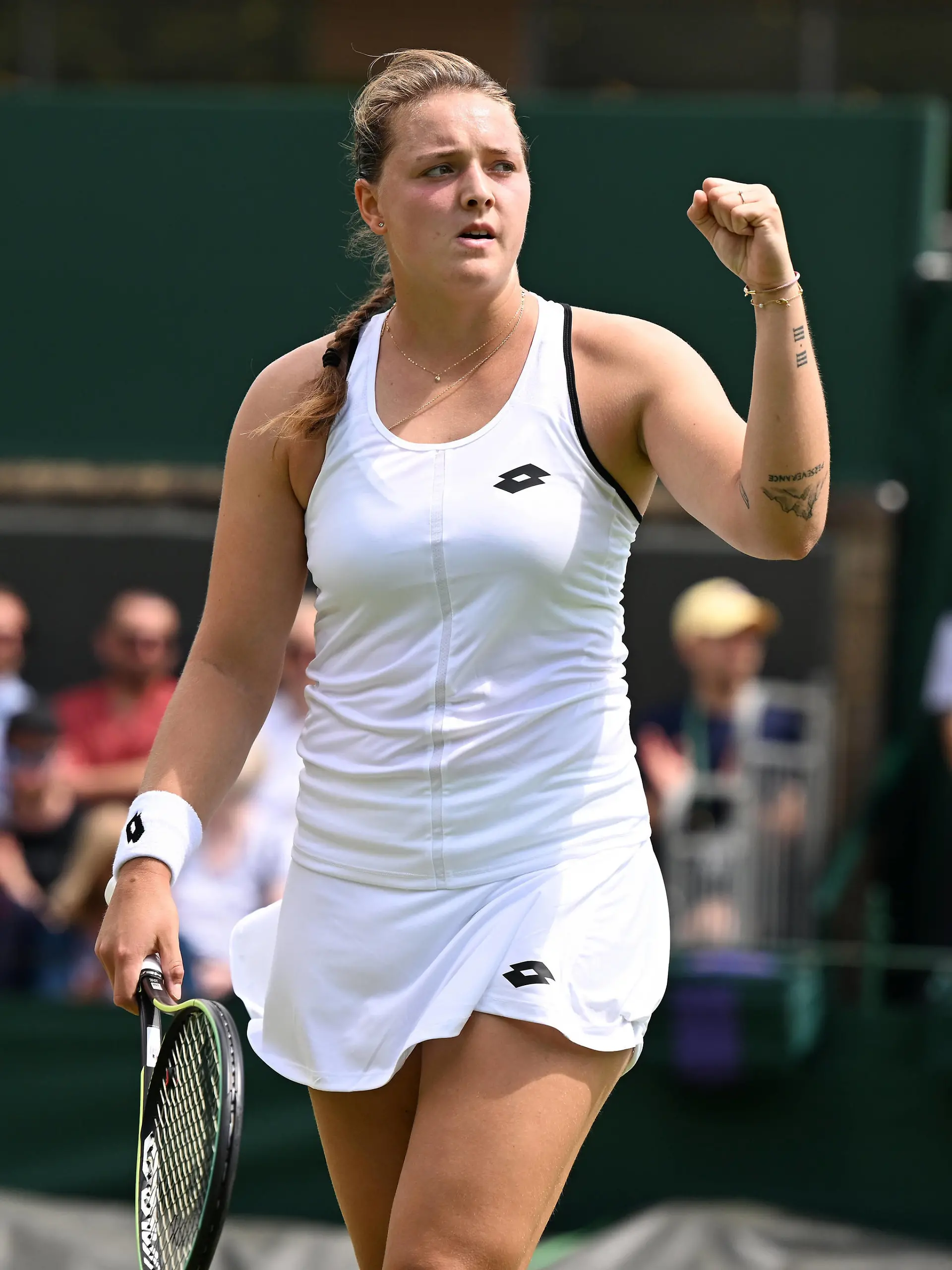  nChampionships - Week One - Day Two Friday - All England Lawn Tennis Club, Wimbledon - Friday 1st July 2022 Lesia Tsurenko v Jule Niemeier Jule Niemeier of Germany PUBLICATIONxNOTxINxUK