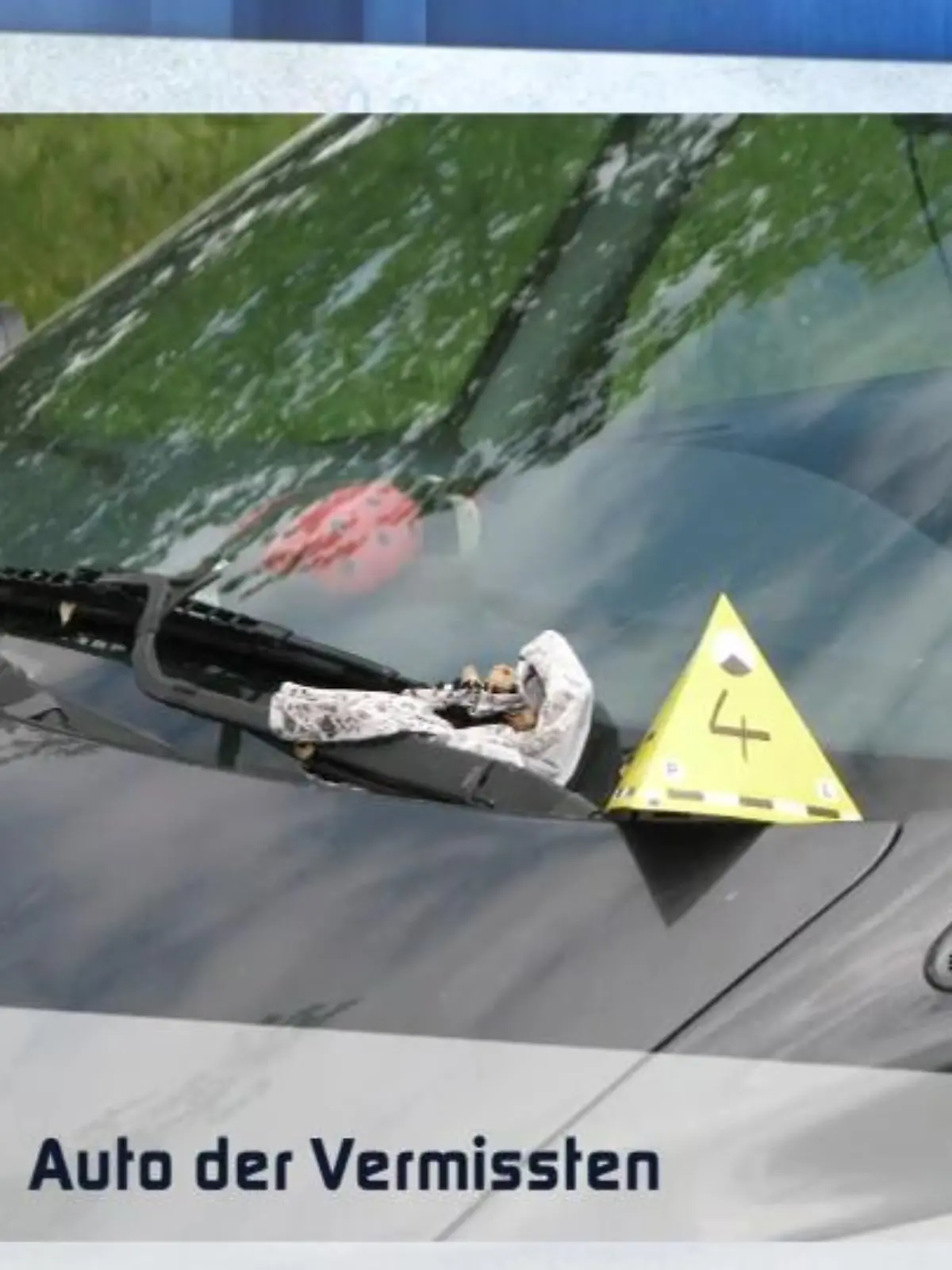 Bild zu: "Ein Auto bedeckt mit Damendessous"