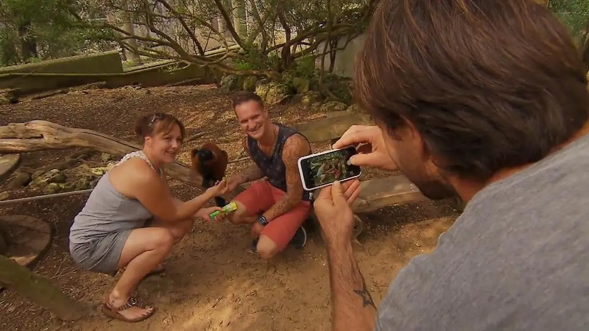 Jörg und Vanessa besuchen einen Zoo auf Menorca Ein Highlight der Flitterwochen