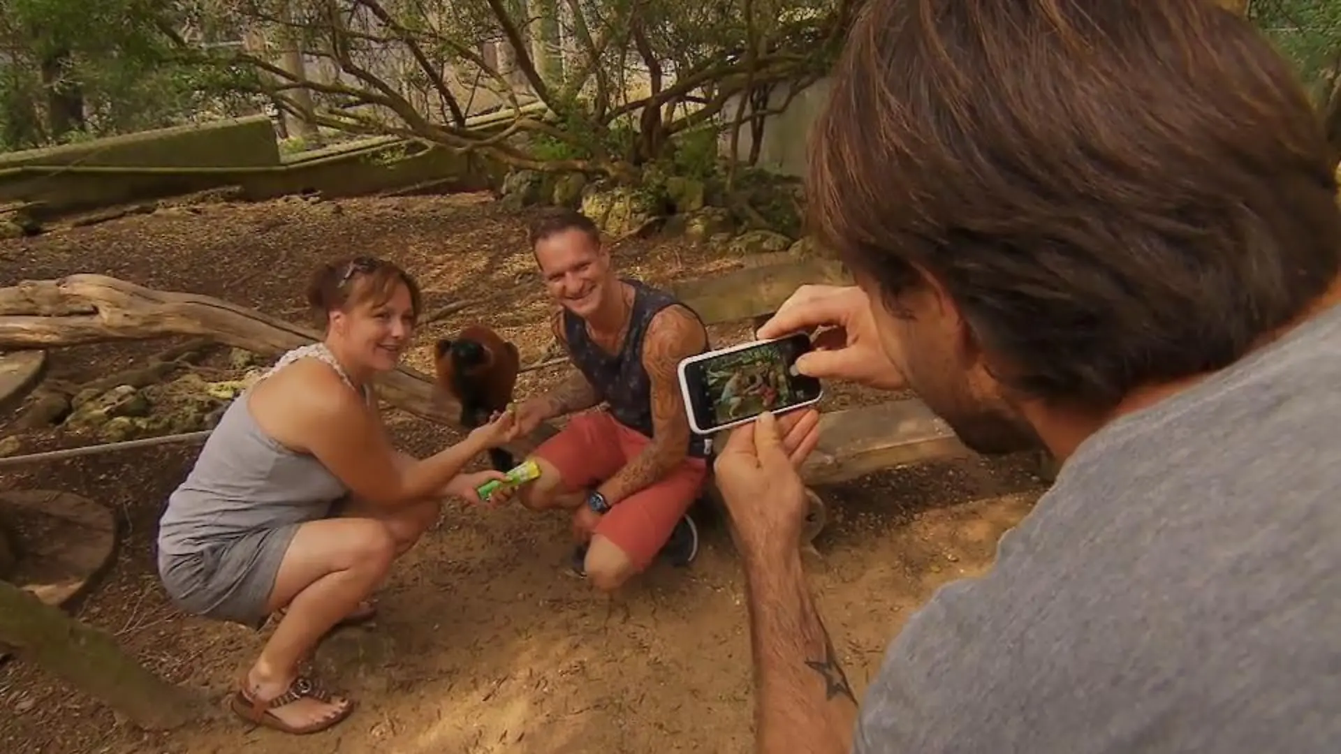 Jörg und Vanessa besuchen einen Zoo auf Menorca Ein Highlight der Flitterwochen