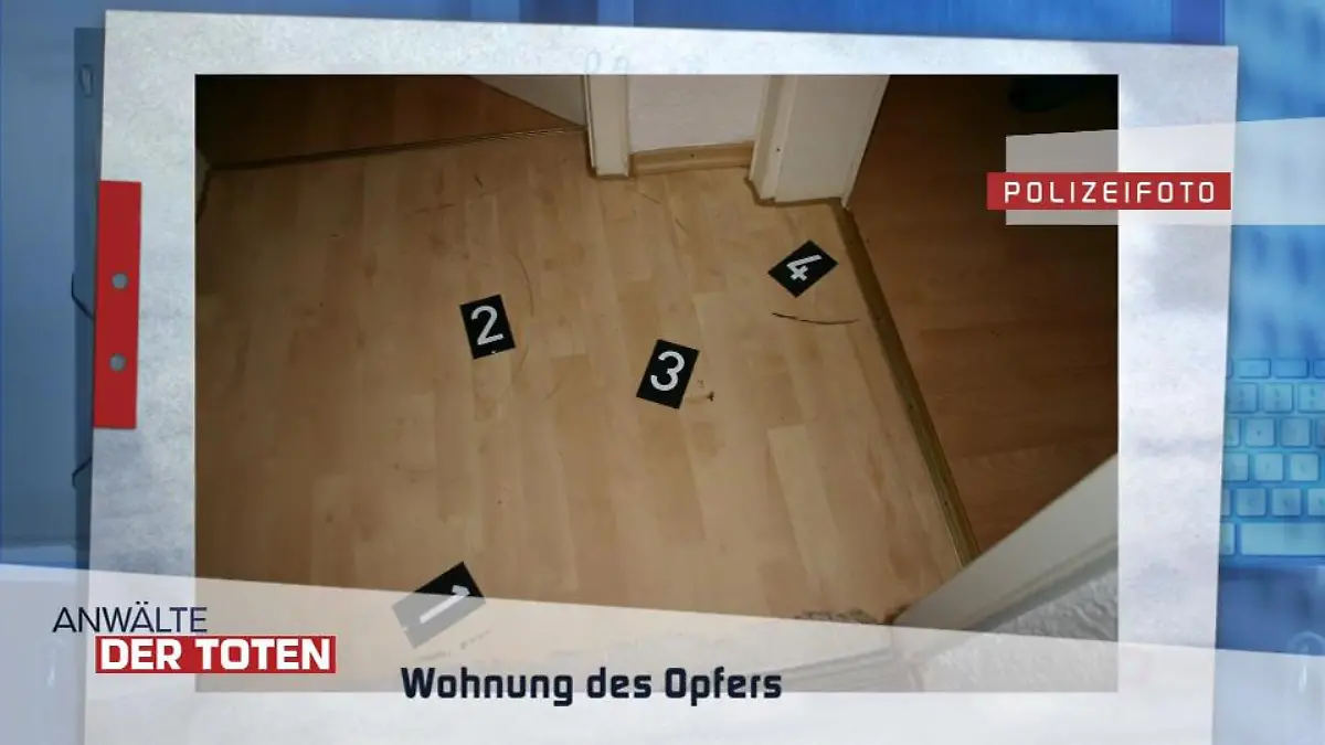Spurensicherer analysieren einen Tatort Hier hat ein Kampf stattgefunden