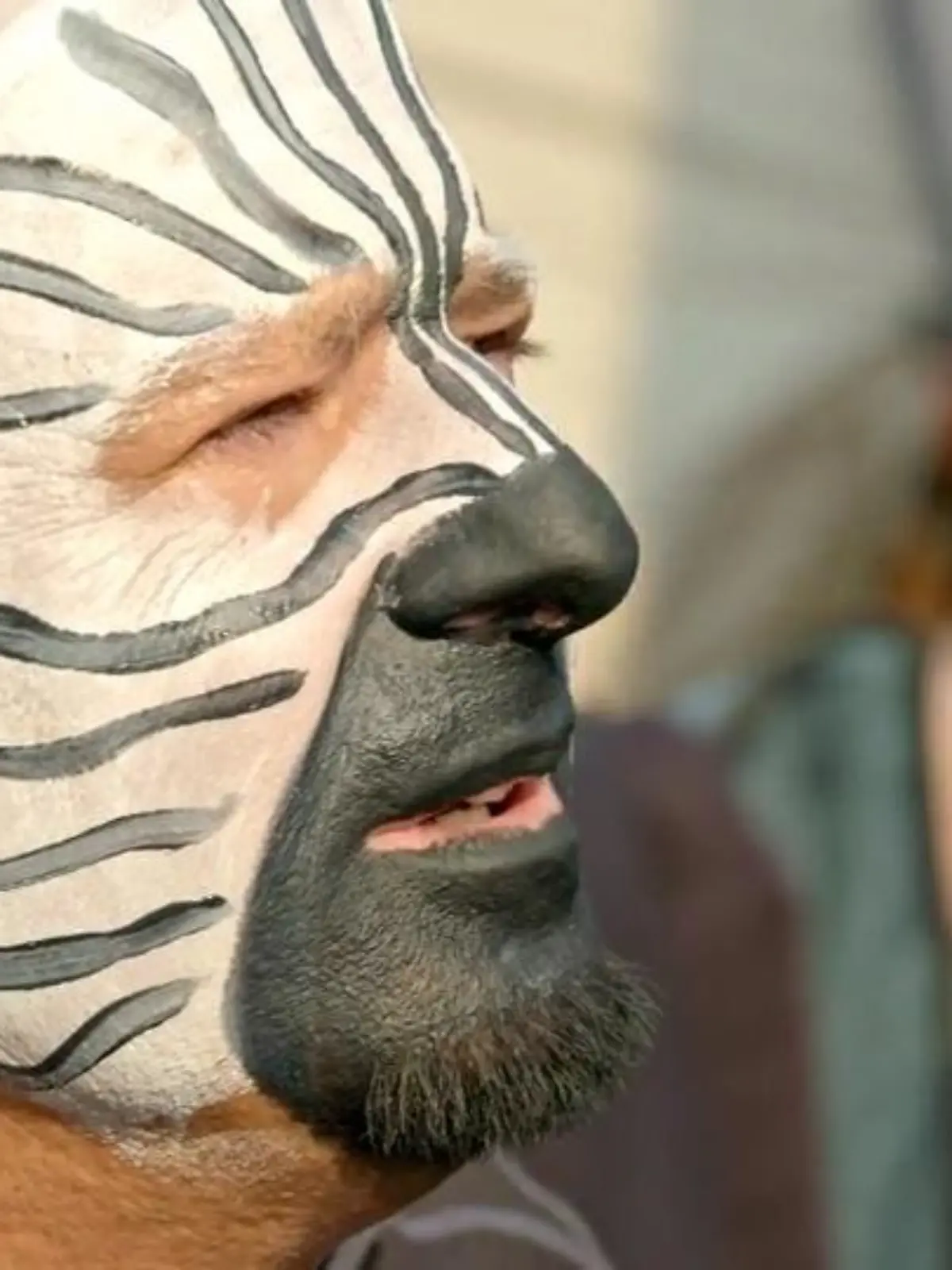 Bild zu: "Kann man mit so einer Bemalung verlieren?"