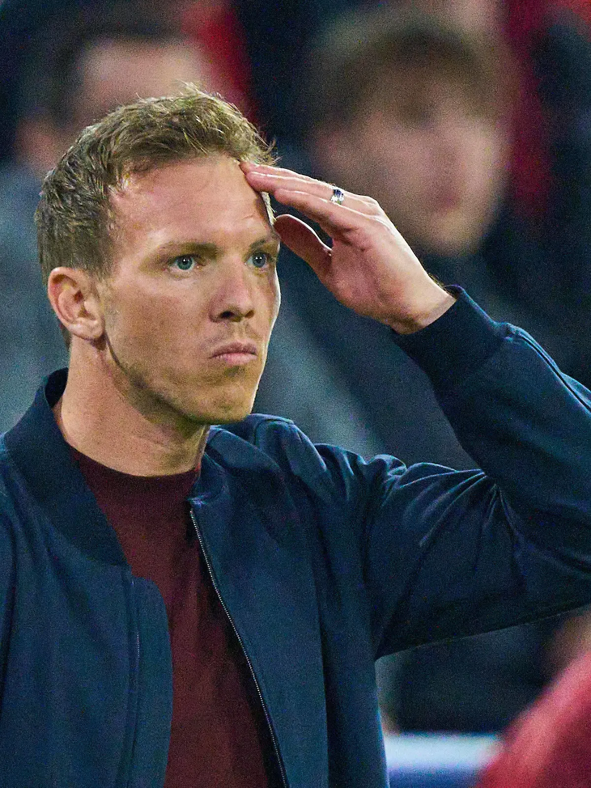  Trainer Julian Nagelsmann FCB, team manager, headcoach, coach, in the match FC BAYERN MUENCHEN - FC VILLARREAL of football UEFA Champions League, quarter final in season 2021/2022 in Munich, April 12, 2022. Viertelfinale, FCB