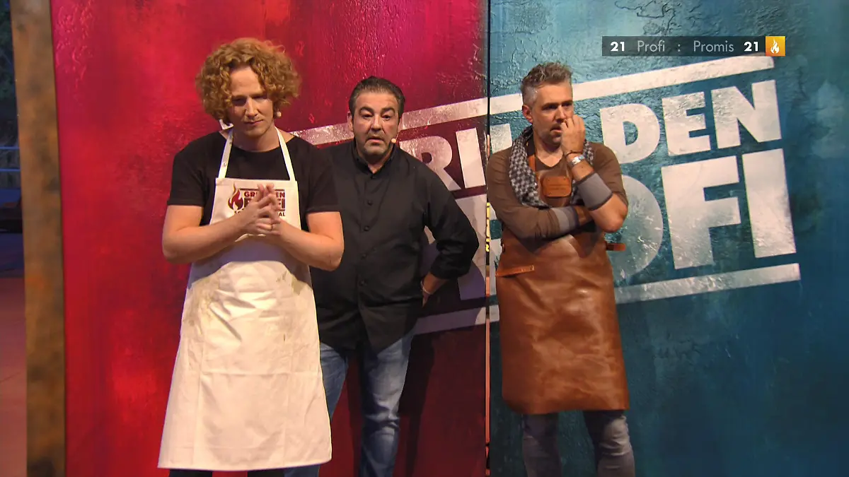 Wer holt sich den Sieg in der grgillten Vorspeise? Roland Trettl & Michael Schulte warten auf die Punkte