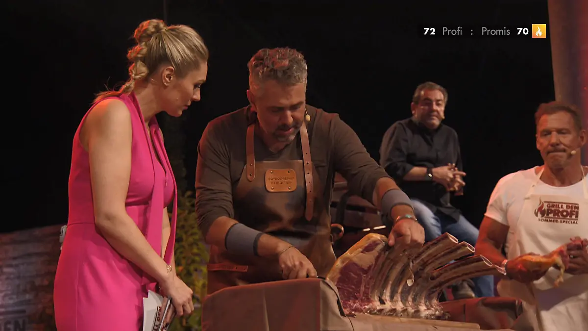 Vor dem Dessert ist erst einmal echte Manpower gefragt Der Coach hat einen Teil schon vorab verraten