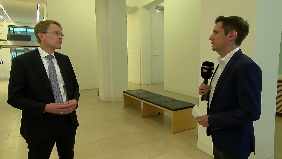 Ministerpräsident Daniel Günther im Interview mit RTL