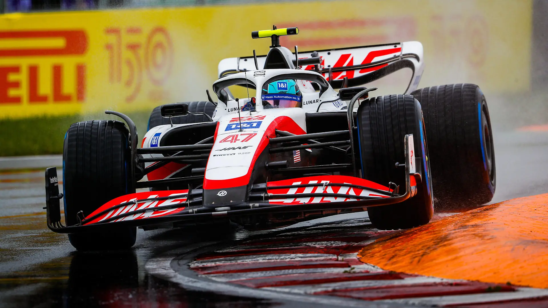 47 SCHUMACHER Mick ger, Haas F1 Team VF-22 Ferrari, action during the Formula 1 AWS Grand Prix du Canada 2022, 9th round of the 2022 FIA Formula One World Championship, WM, Weltmeisterschaft on the Circuit Gilles Villeneuve, from June 17 to 19, 2022 in Montreal, Canada - F1 - CANADIAN GRAND PRIX 2022 DPPI/Panoramic PUBLICATIONxNOTxINxFRAxITAxBEL 00122022__V2_4655