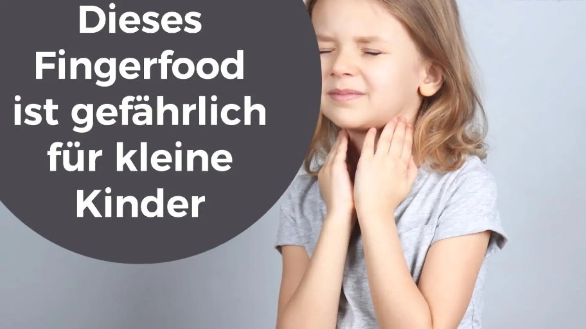 Dieses Fingerfood ist gefährlich für kleine Kinder Von Eltern meist unterschätzt