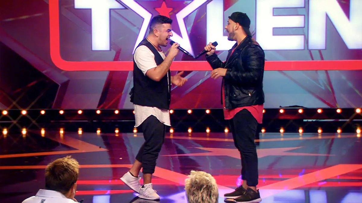 Angelo Belfiore & Fabio Spena sind echte "Kämpfer" Das Supertalent 2015: Castingshow 13