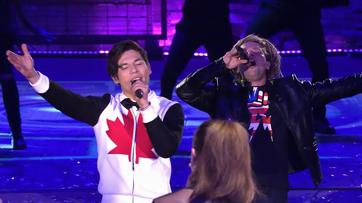Mark und Thomas singen "Auf uns" DSDS 2016: Halbfinale