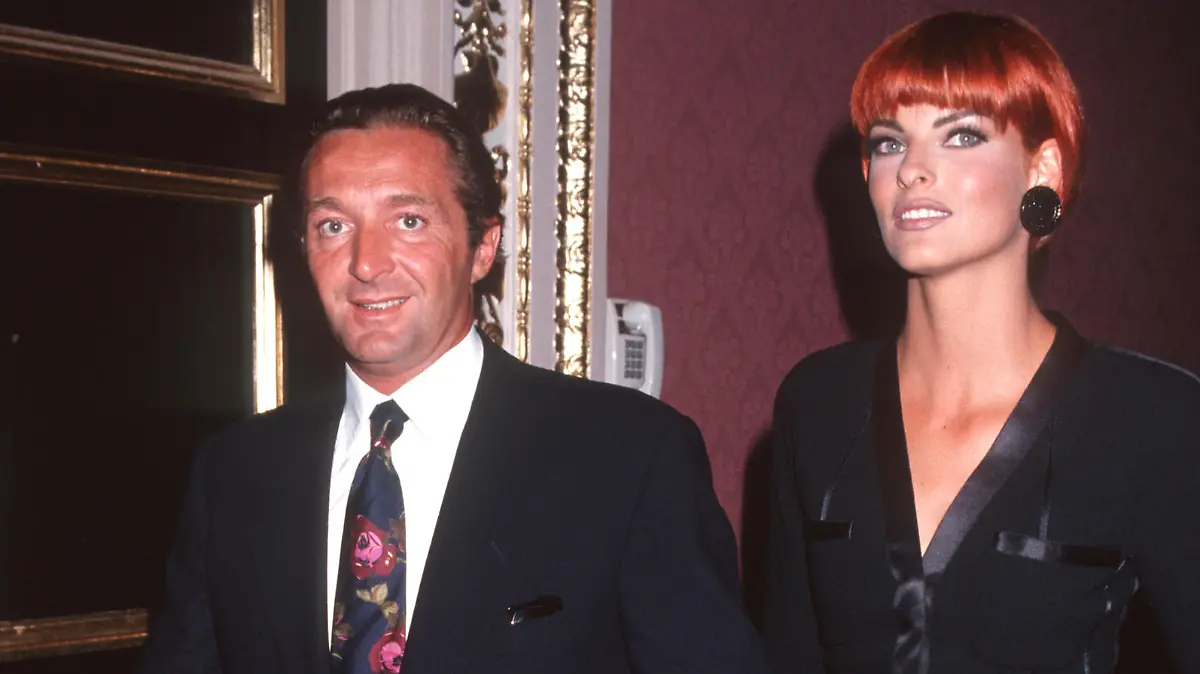 Linda Evangelista und ihr Ex-Mann Gerald Marie im Jahr 1991.