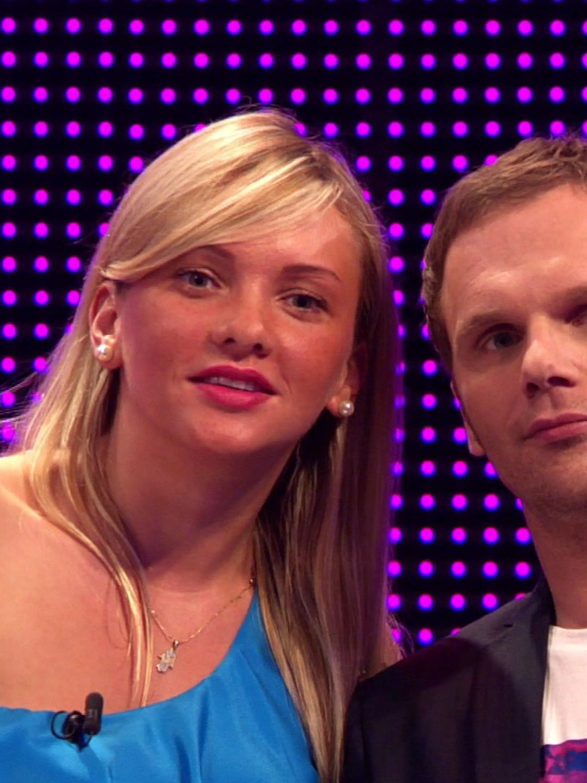 Evelyn Burdecki mit Ralf Schmitz bei "Take Me Out"