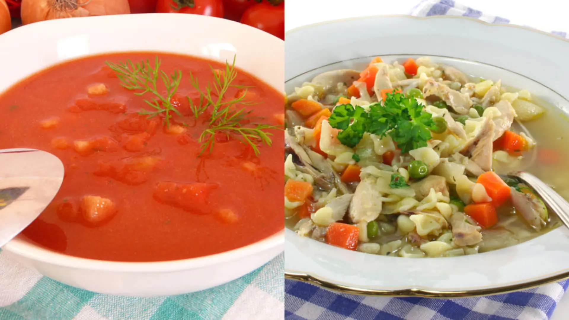 Tomaten- und Hühnersuppe: So kochen Sie sie selbst