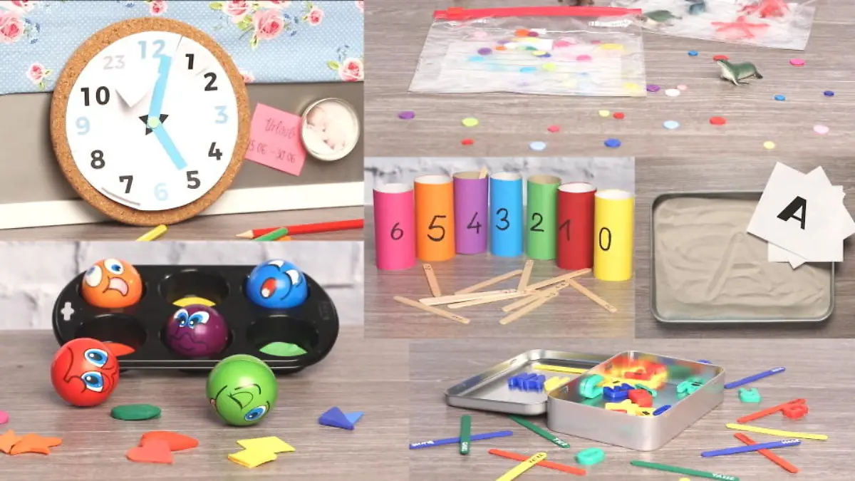 6 einfache Lernspiele zum selbermachen Für schlaue Kinder