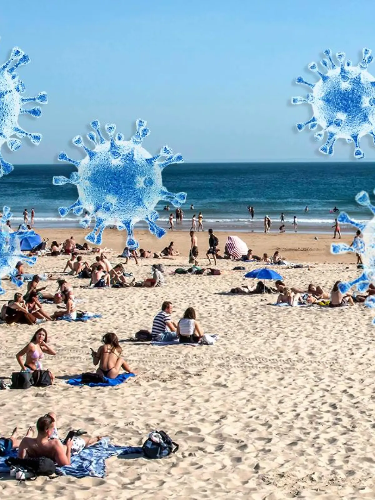 GO Web Portugal Strand Menschen Corona Viren