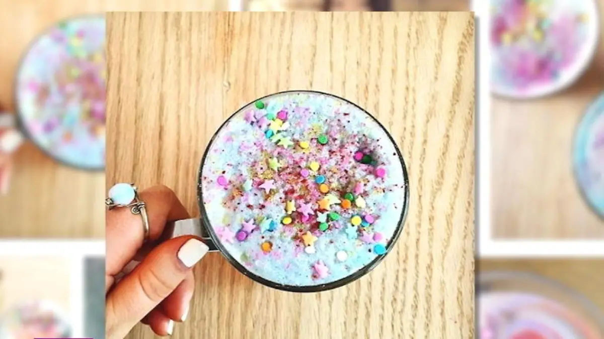 Einhorn-Latte ist fast zu schade zum Trinken Wird dieser Kaffee das Trendgetränk des Jahres?