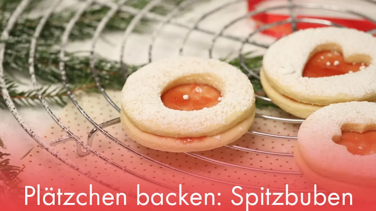 Plätzchen backen: Spitzbuben Unverschämt lecker