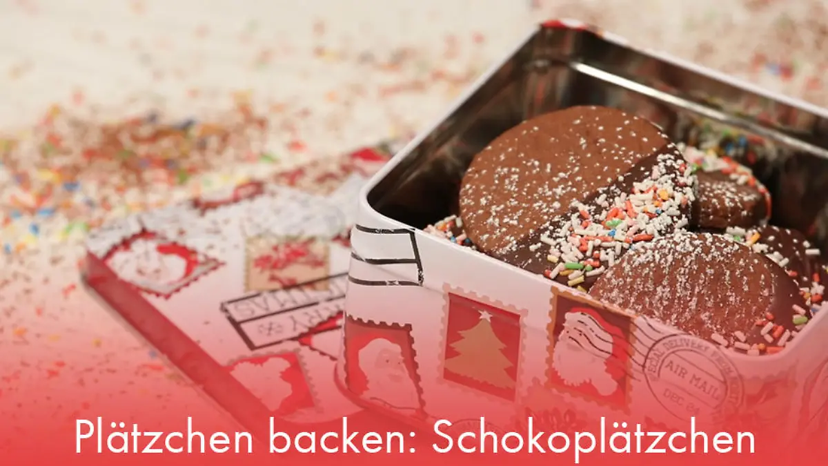 Plätzchen backen: Schokoplätzchen Für alle Naschkatzen