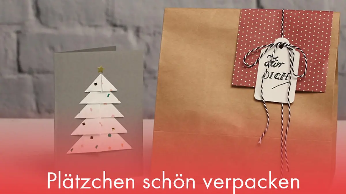 Plätzchen schön verpacken Geschenkidee für die Lieben